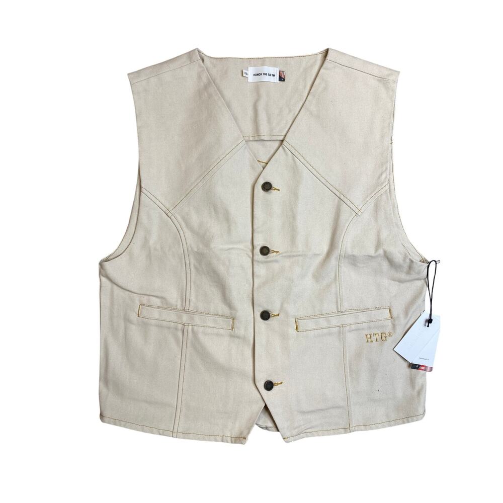 Honor the Gift, HTG, Men's Fairfax Vest, XXL, Cream Bone, NWT